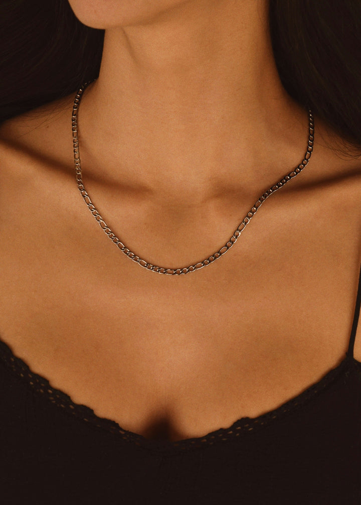 FIGARO CHAIN 4MM SILVER