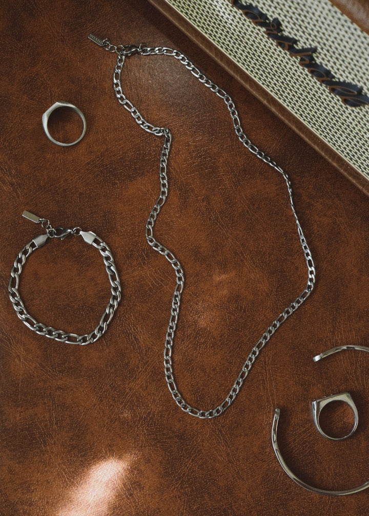 FIGARO CHAIN 4MM SILVER