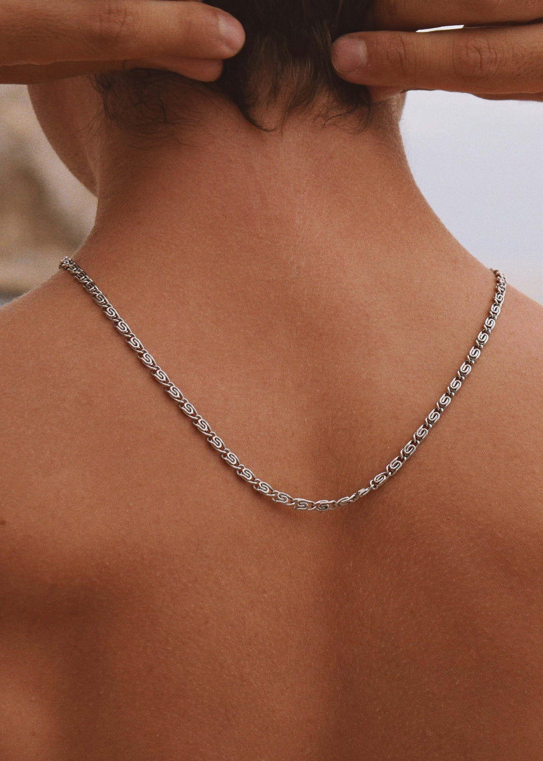 SNAIL CHAIN 4MM SILVER
