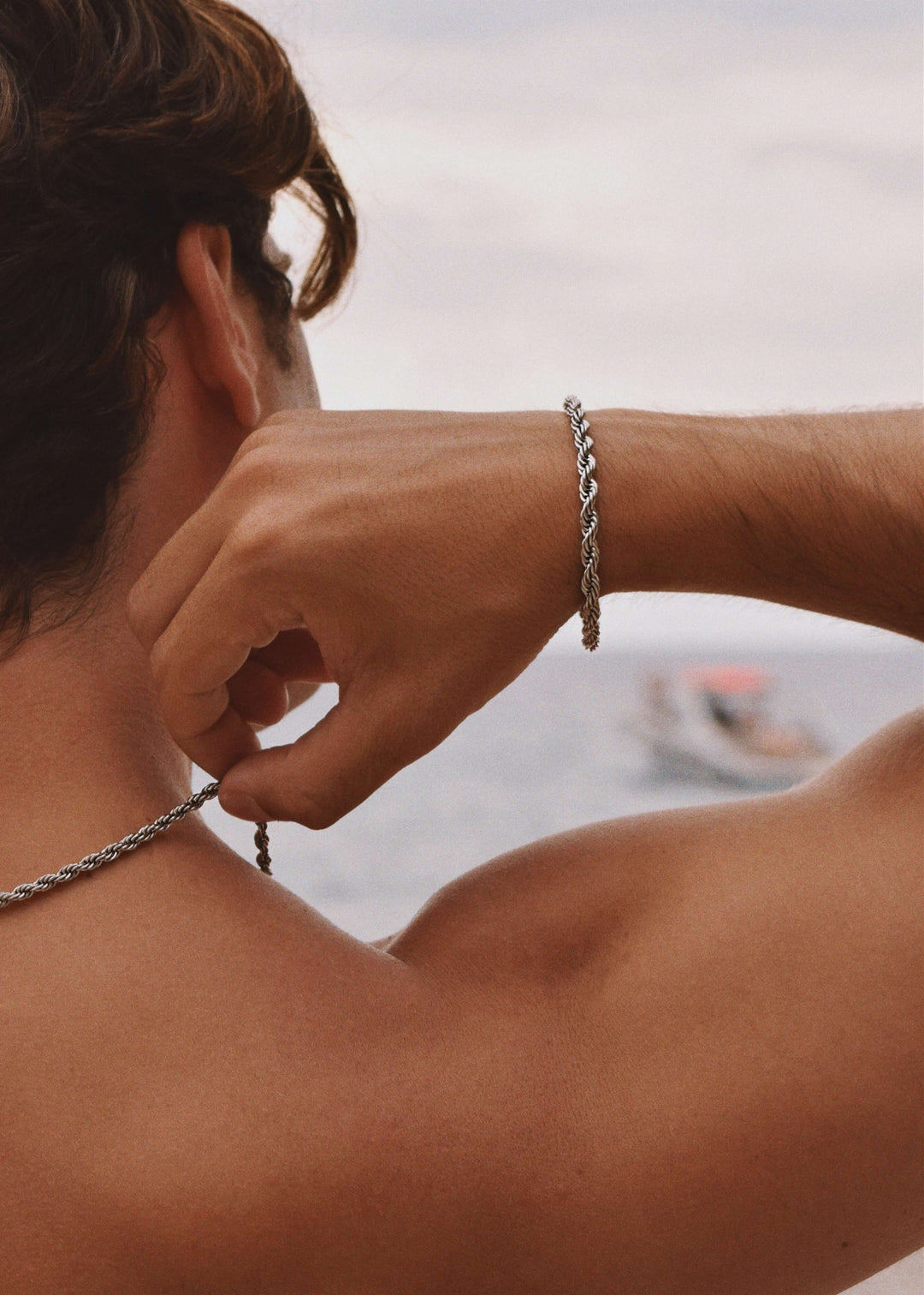 ROPE BRACELET 5MM SILVER