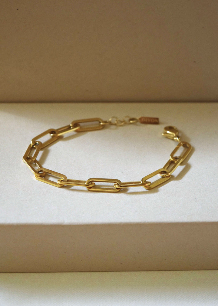 PAPERCLIP BRACELET GOLD
