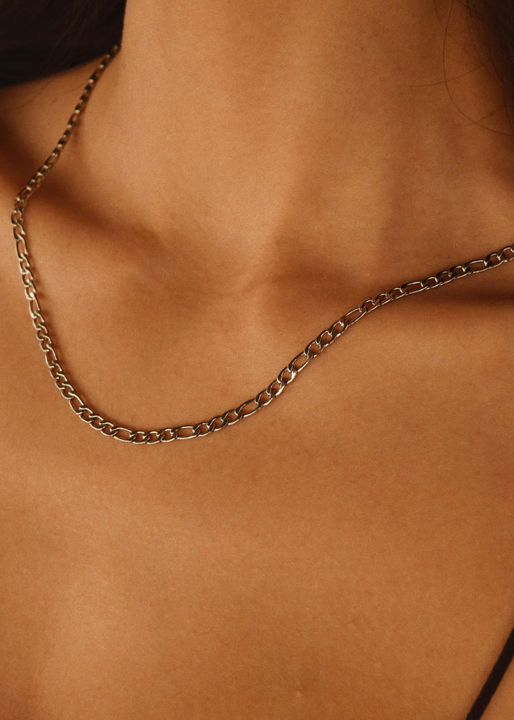 FIGARO CHAIN 4MM SILVER
