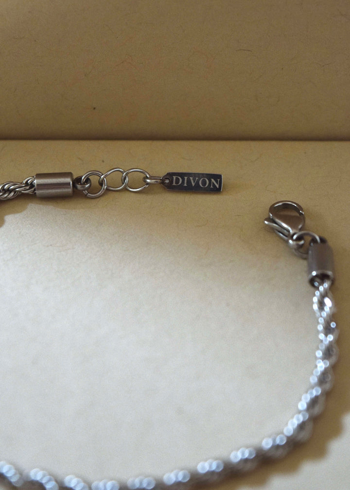ROPE BRACELET 3MM SILVER