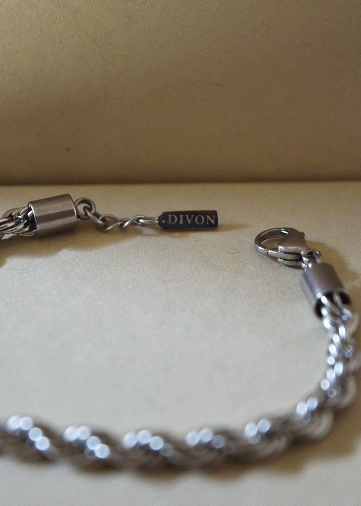 ROPE BRACELET 5MM SILVER