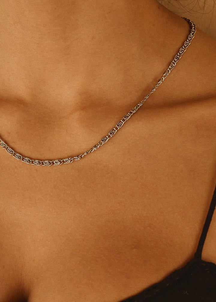 SNAIL CHAIN 4MM SILVER