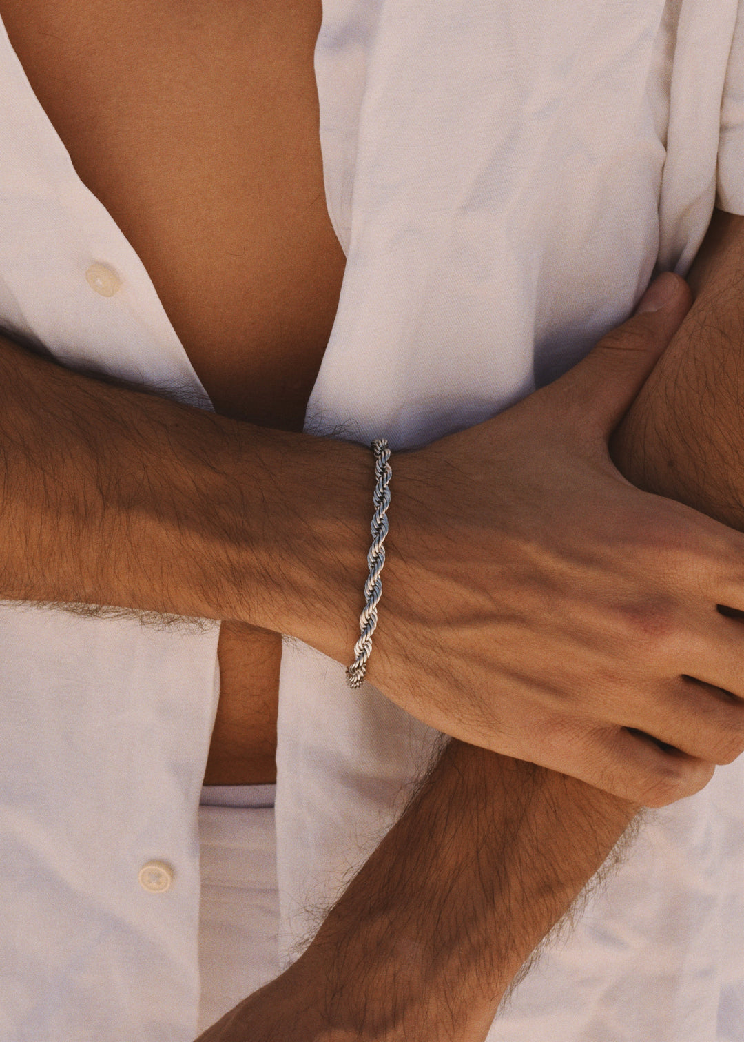ROPE BRACELET 5MM SILVER