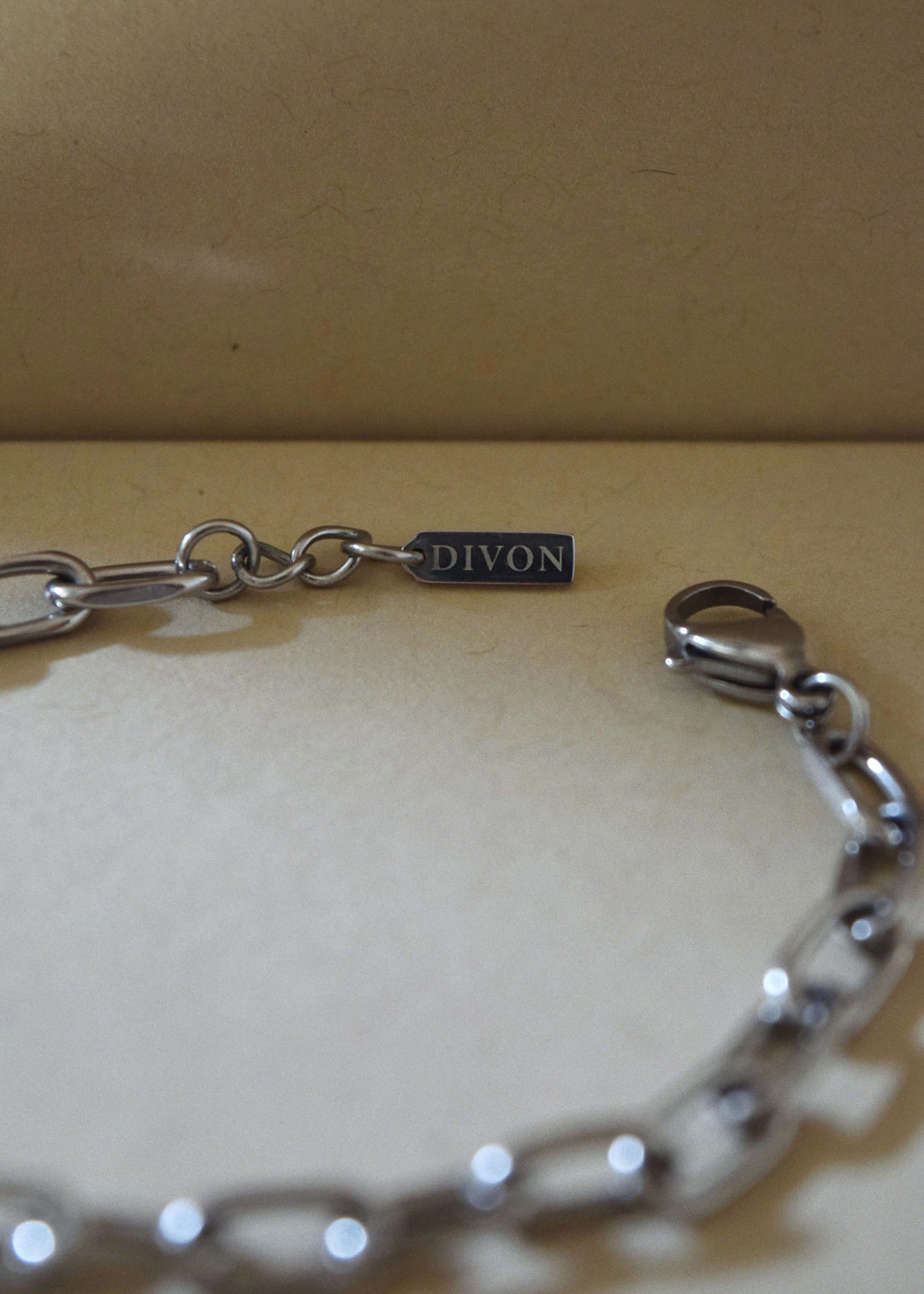 Stainless steel silver anchor bracelet with lobster clasp – DIVON 5mm chain jewelry