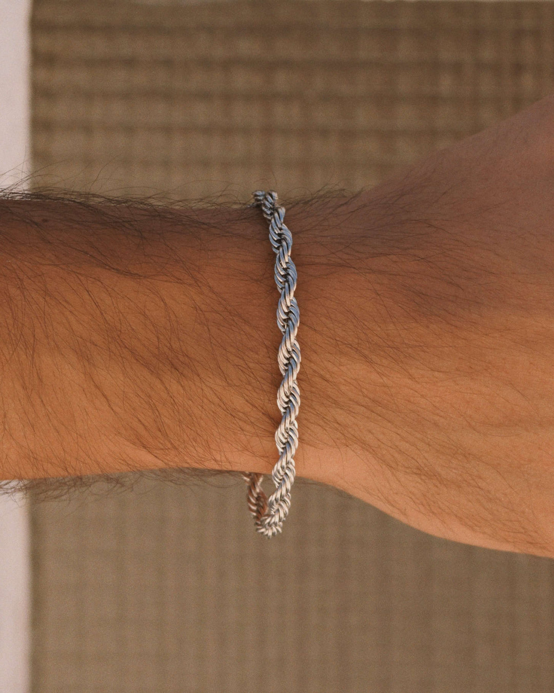 ROPE BRACELET 5MM SILVER