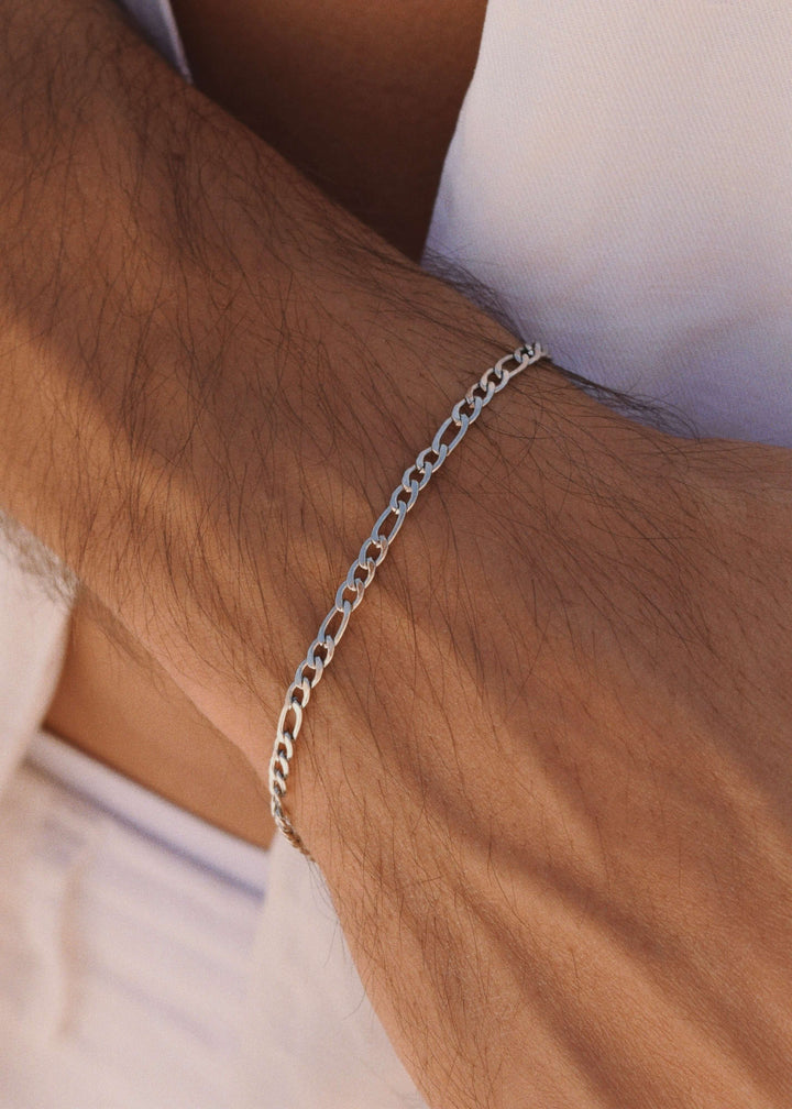 FIGARO BRACELET 3MM SILVER