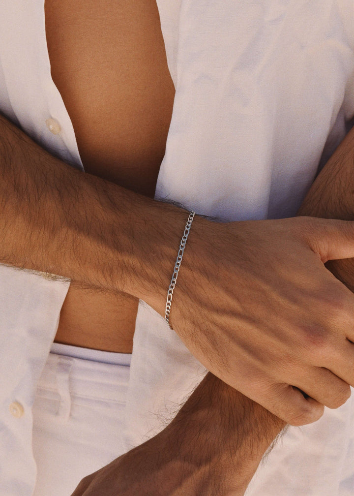 FIGARO BRACELET 3MM SILVER